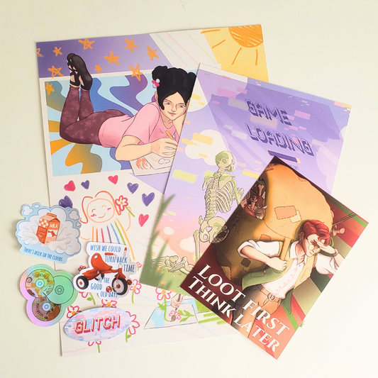 Pack SURPRISE Maxi - 4 stickers, 1 print A5, 1 print A4, 1 print A3